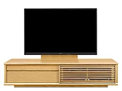 テレビボード（ローボード）、テレビボード（壁掛けパネルセット）(幅180cm/オークナチュラル)