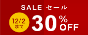 期間限定30%オフセール開催中