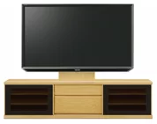 テレビボード（ローボード）、テレビボード（壁掛けパネルセット）(幅200cm/タモ)