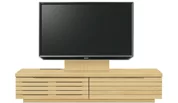 テレビボード（ローボード）、テレビボード（壁掛けパネルセット）(幅160cm・メイプル)
