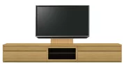 テレビボード（ローボード）、テレビボード（壁掛けパネルセット）(幅270cm・オークナチュラル)