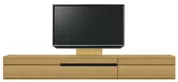 テレビボード（ローボード）、テレビボード（壁掛けパネルセット）(幅300cm・オークナチュラル)