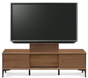 テレビボード（ローボード）、テレビボード（壁掛けパネルセット）(幅170cm/ウォールナット)